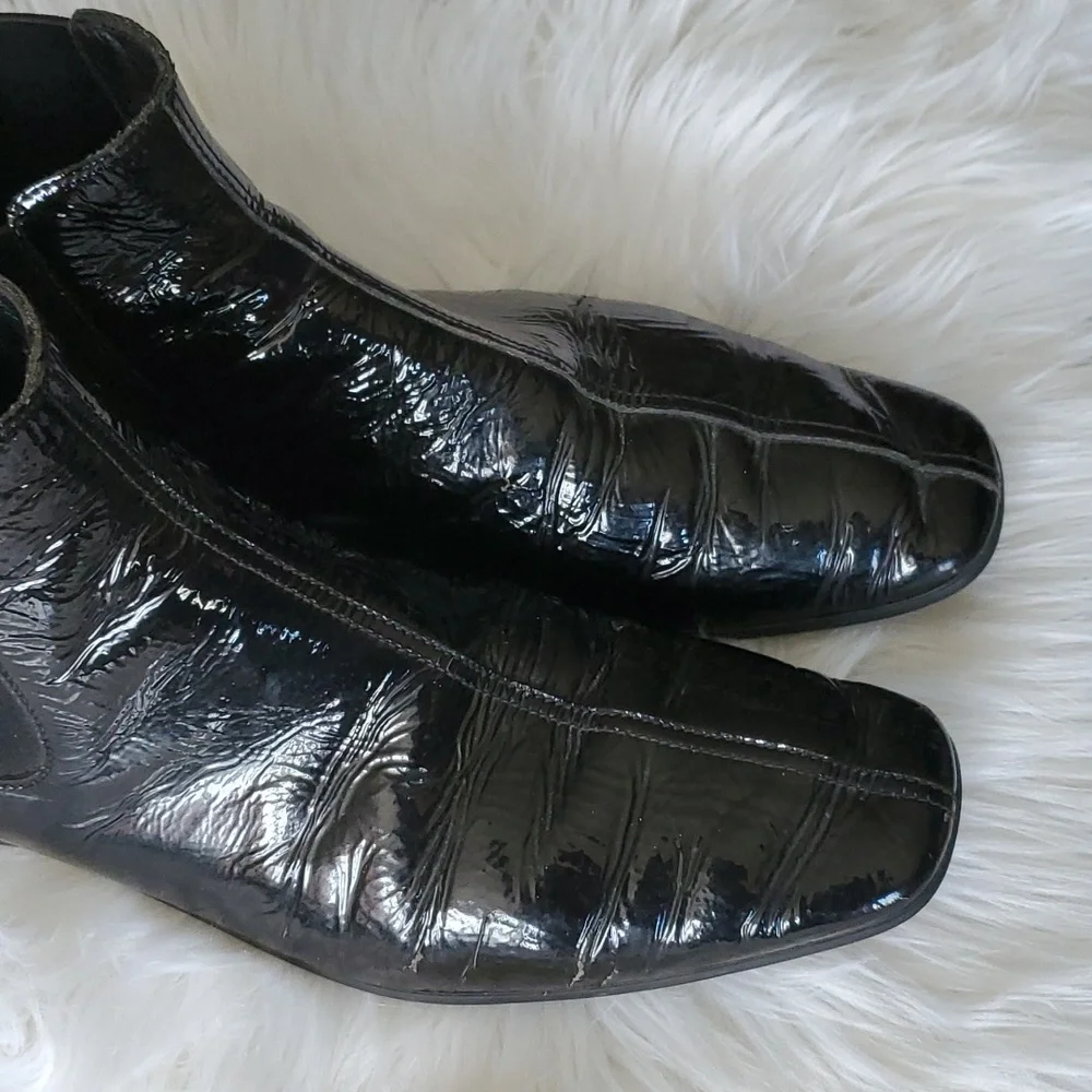 Prada patent leather slipon ankle shoes size 9 - Picture 3 of 17